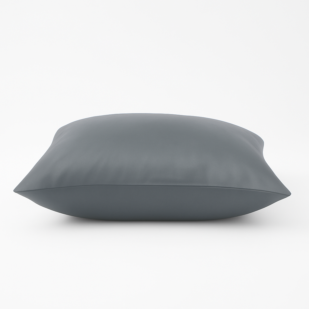 Taie d'oreiller en satin de soie - Gris clair