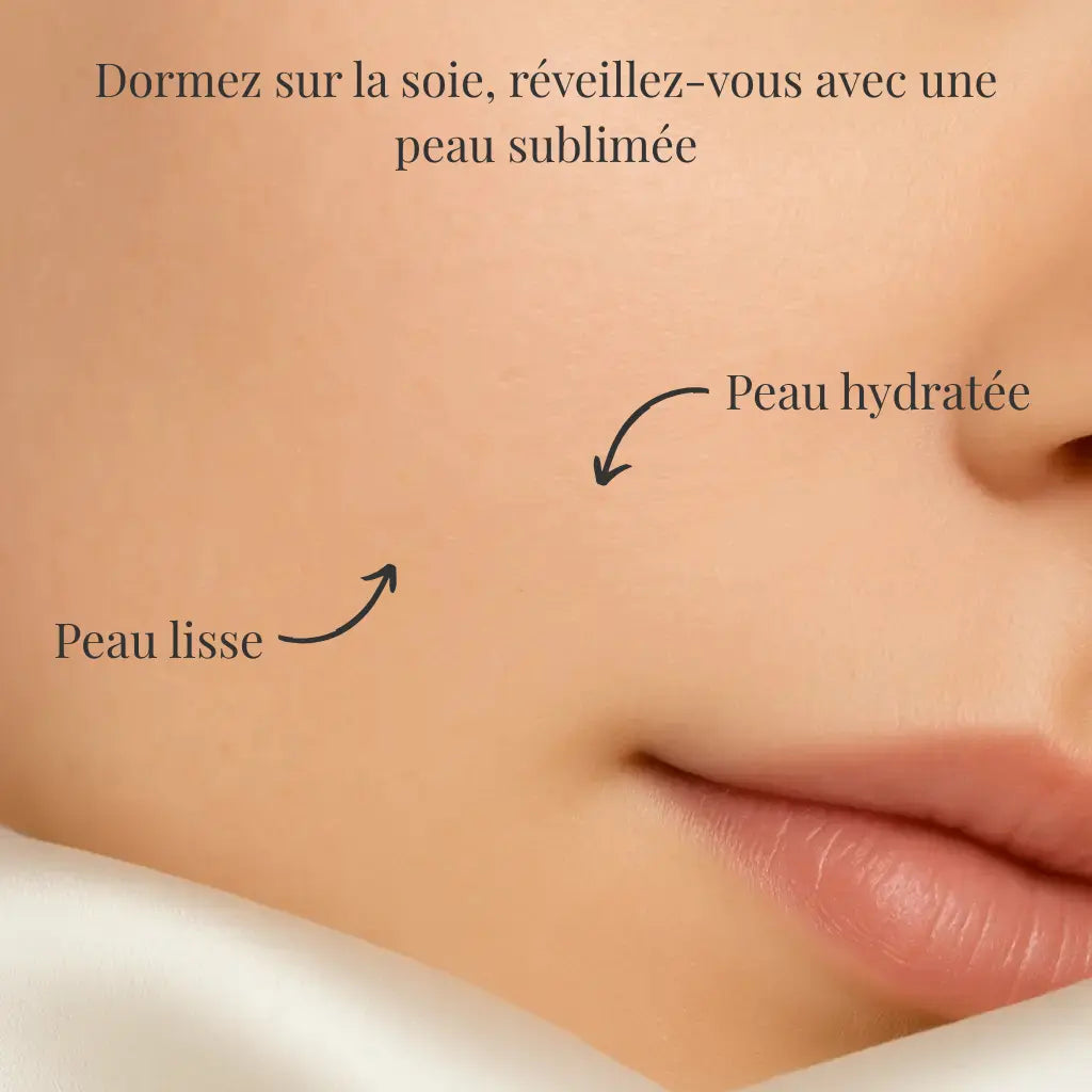 Taie d’oreiller en soie 22 Momme - Noire (80x80)