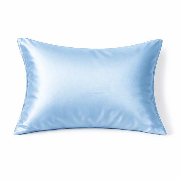 Taie d'oreiller en soie Taie d'oreiller en soie 25 Momme - Bleu ciel - 100% Soie de murier