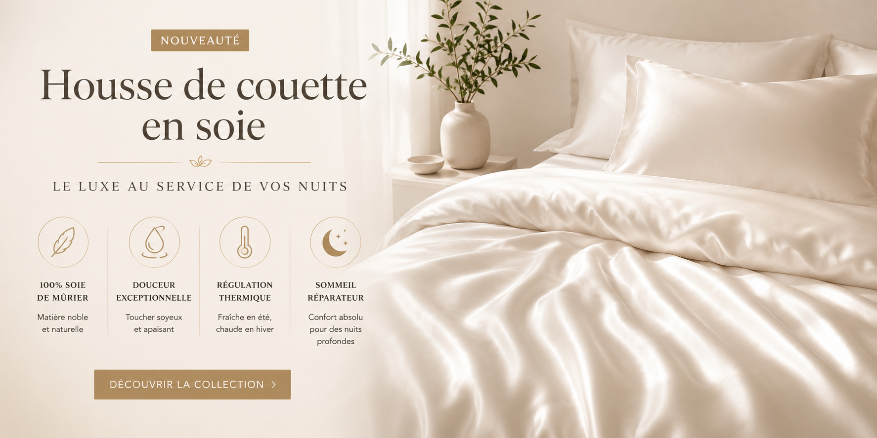 Housse de couette en soie : bienfaits et guide Image