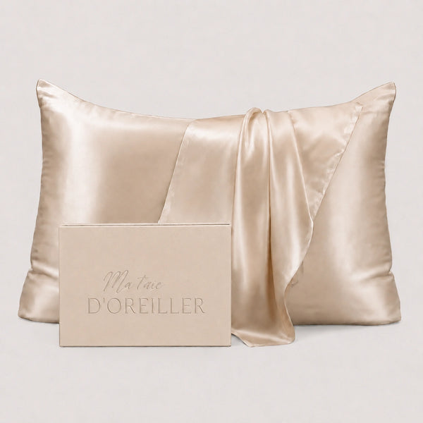 Taie d'oreiller 100% soie de murier 22 Momme