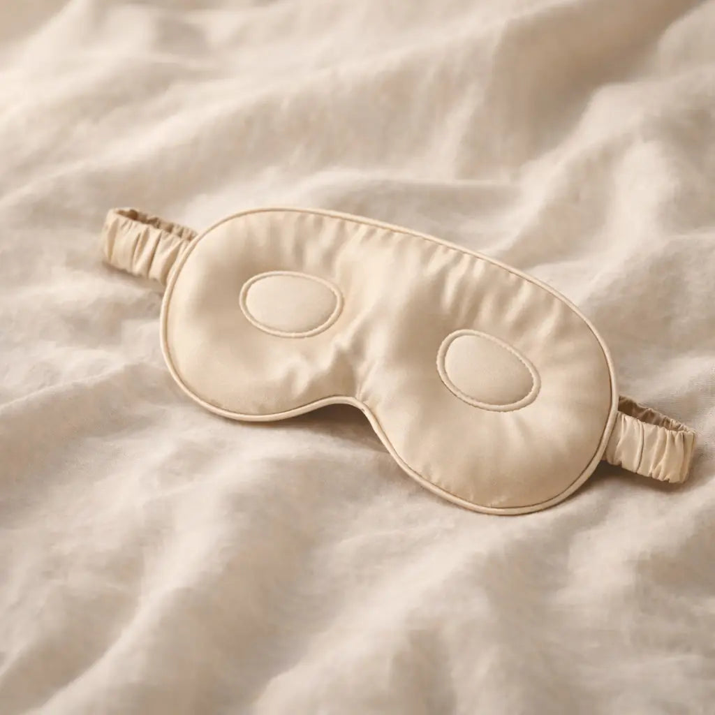 Masque de nuit en soie 25 Momme Ergonomique