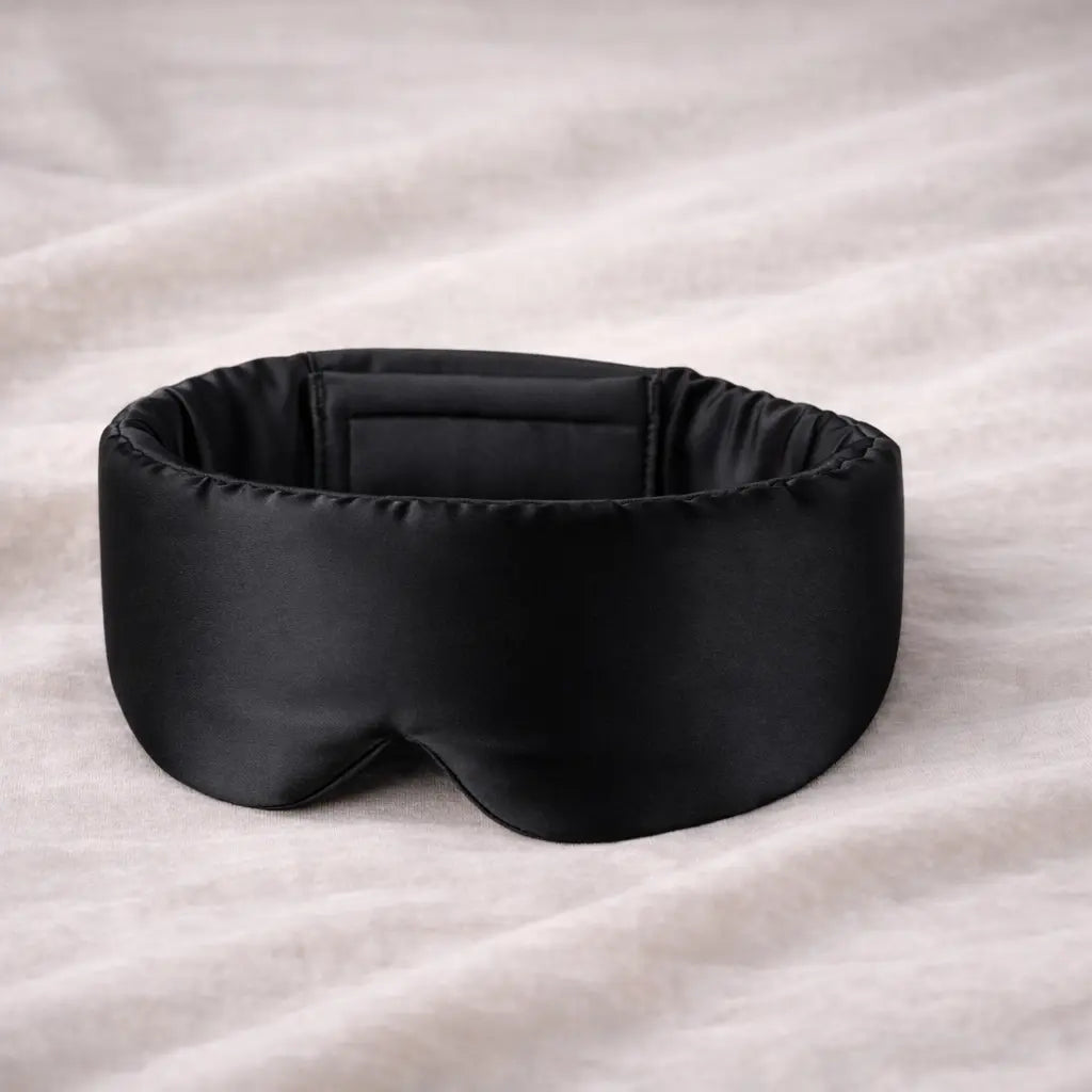 Masque de nuit bandeau en soie 100%