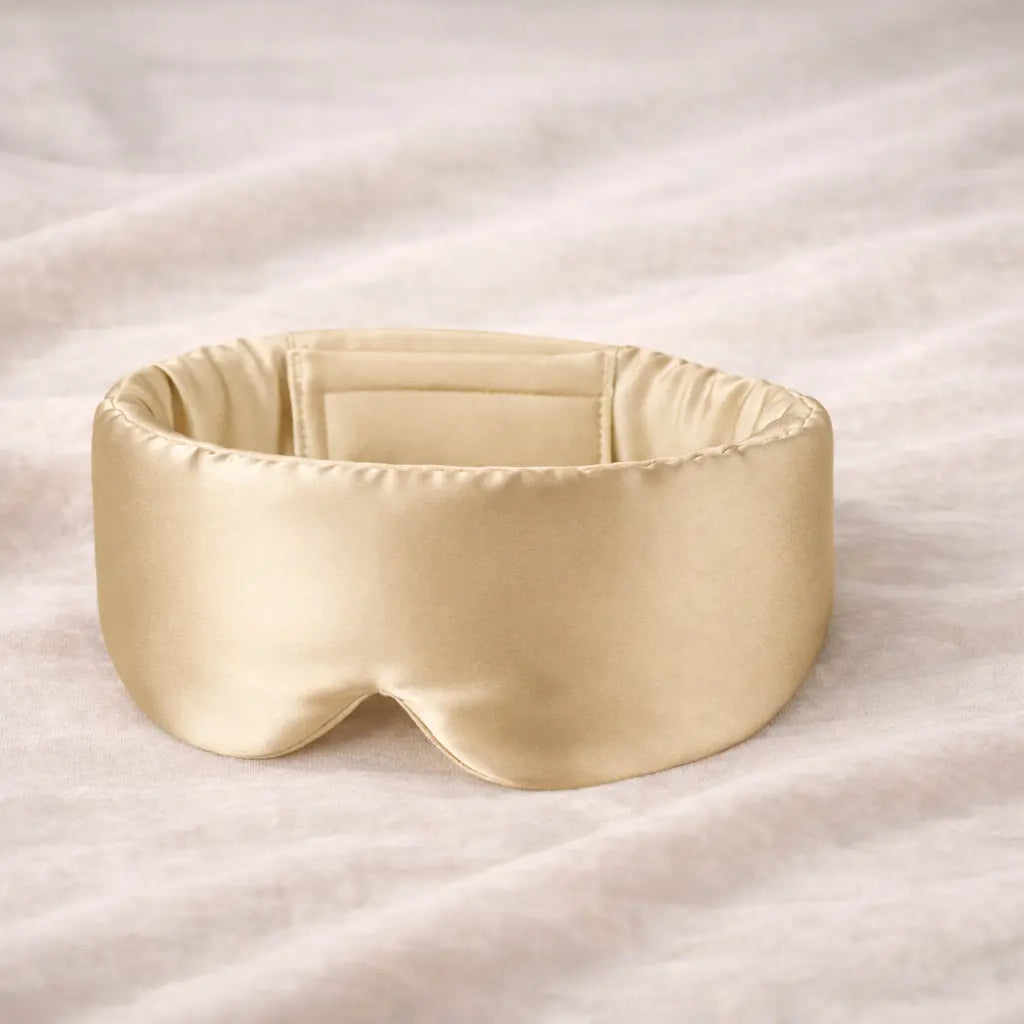 Masque de nuit bandeau en soie 100%