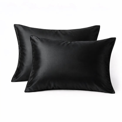 Taie d'oreiller en soie 30 Momme - Noir