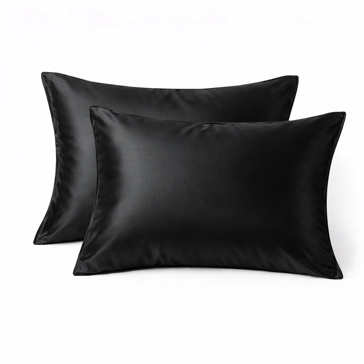 Taie d'oreiller en soie 30 Momme - Noir