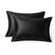 Taie d'oreiller en soie 30 Momme - Noir