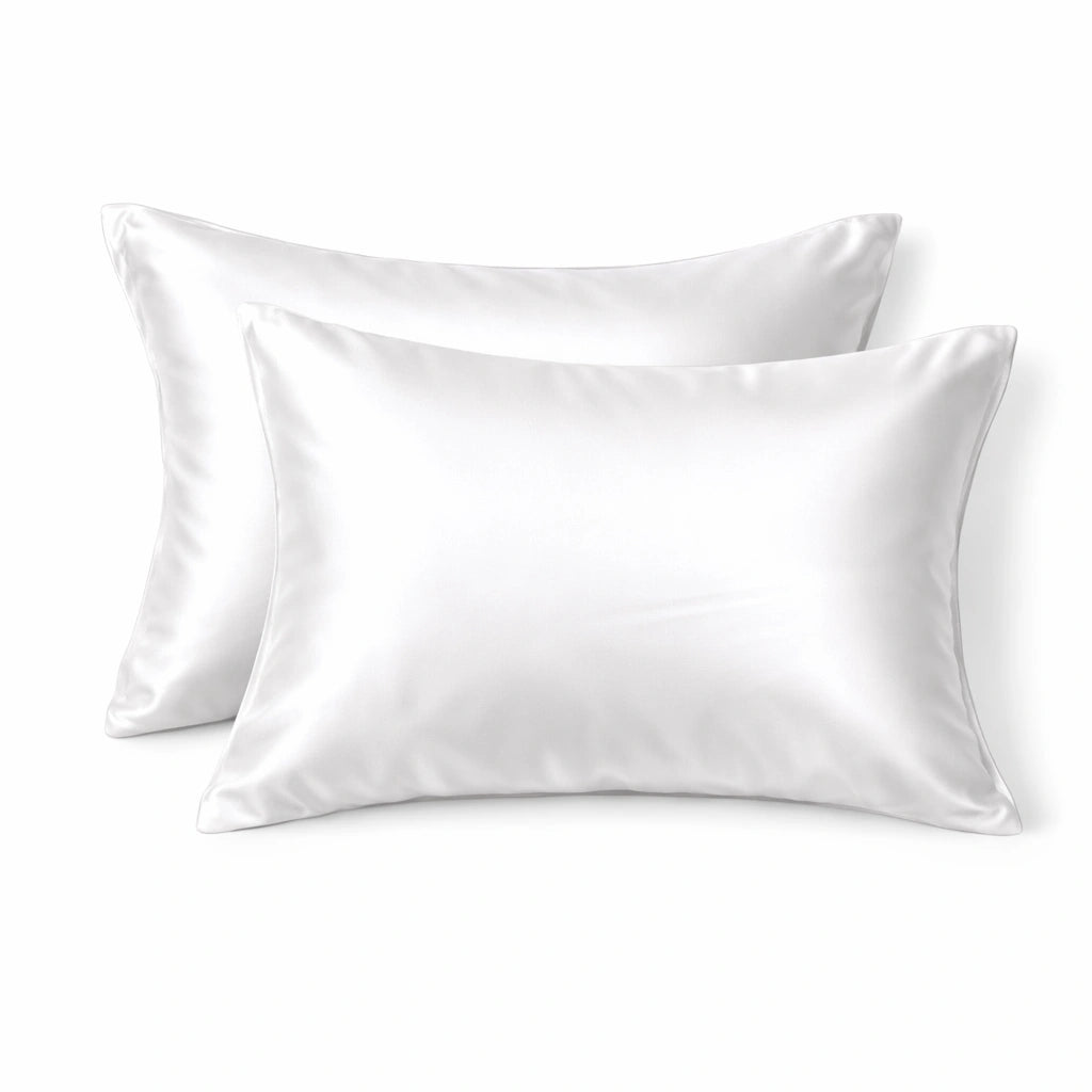 Taie d'oreiller en soie 22 Momme - Blanc - 100% Soie naturelle