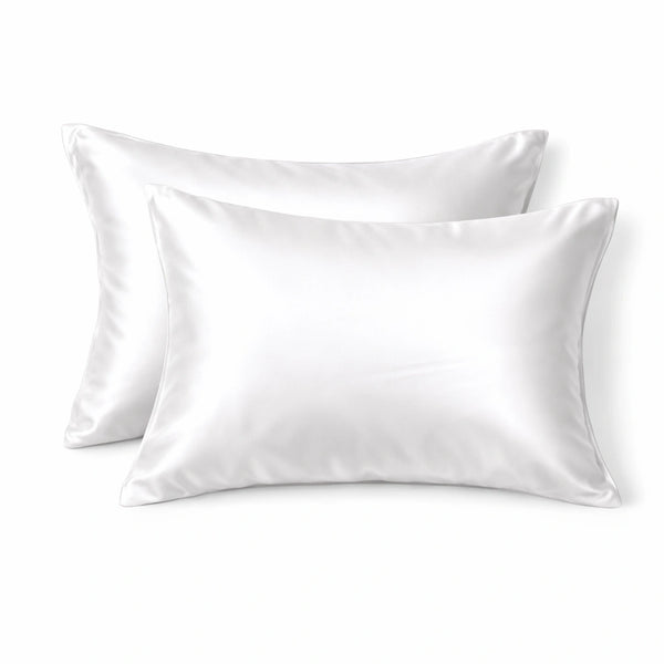 Taie d'oreiller en soie Taie d'oreiller en soie 22 Momme - Blanc - 100% Soie naturelle