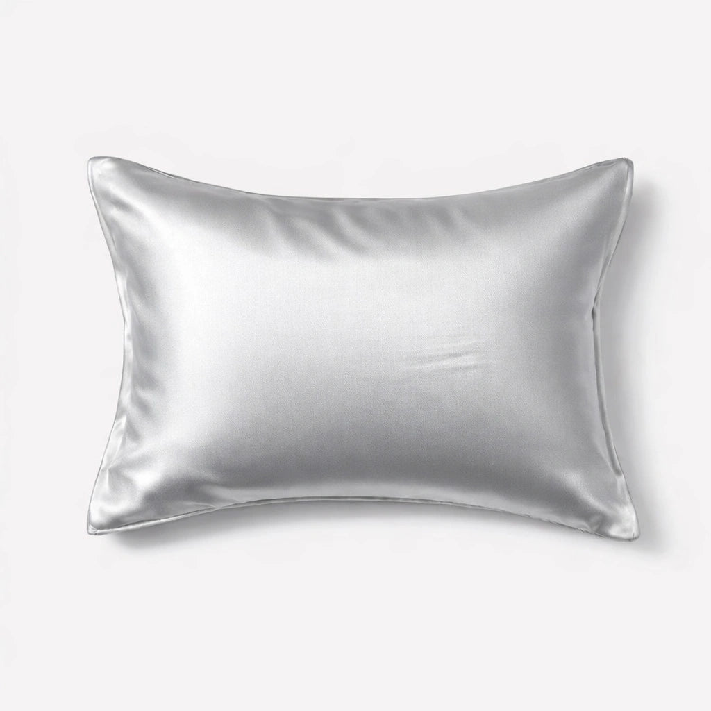 Taie d’oreiller en soie 25 Momme gris