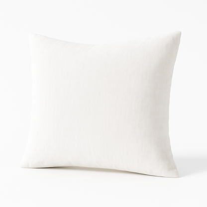 Taie d'oreiller en lin 60x60 - Blanc