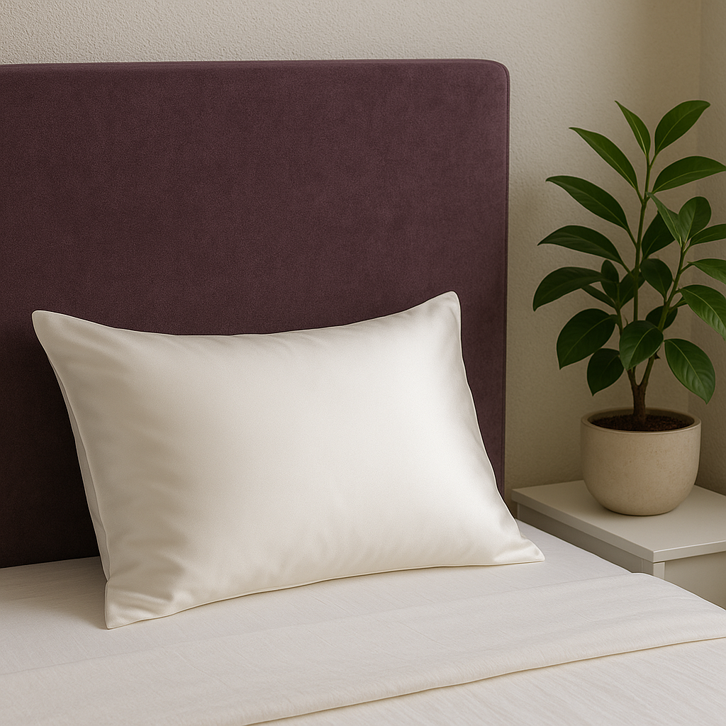 Taie d’oreiller en soie 25 Momme – 40×60 cm – 100 % soie de mûrier naturelle