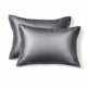 Taie d'oreiller en soie 22 Momme - Gris Anthracite - 100% Soie naturelle