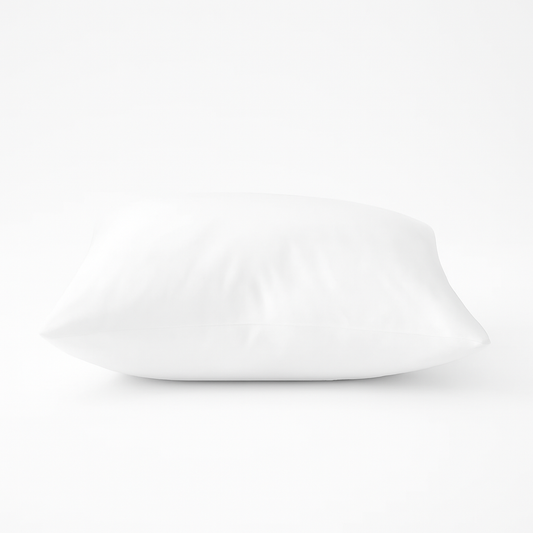 Taie d'oreiller en satin de soie - Blanc