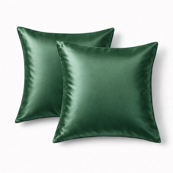 Taie d'oreiller en soie Taie d'oreiller en soie 30 Momme - Verte (60x60 et 65x65)