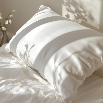 Taie d'oreiller en soie 22 Momme - Blanc