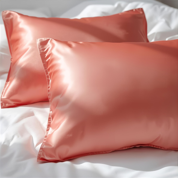 Taie d’oreiller en soie 19 Momme - Coral