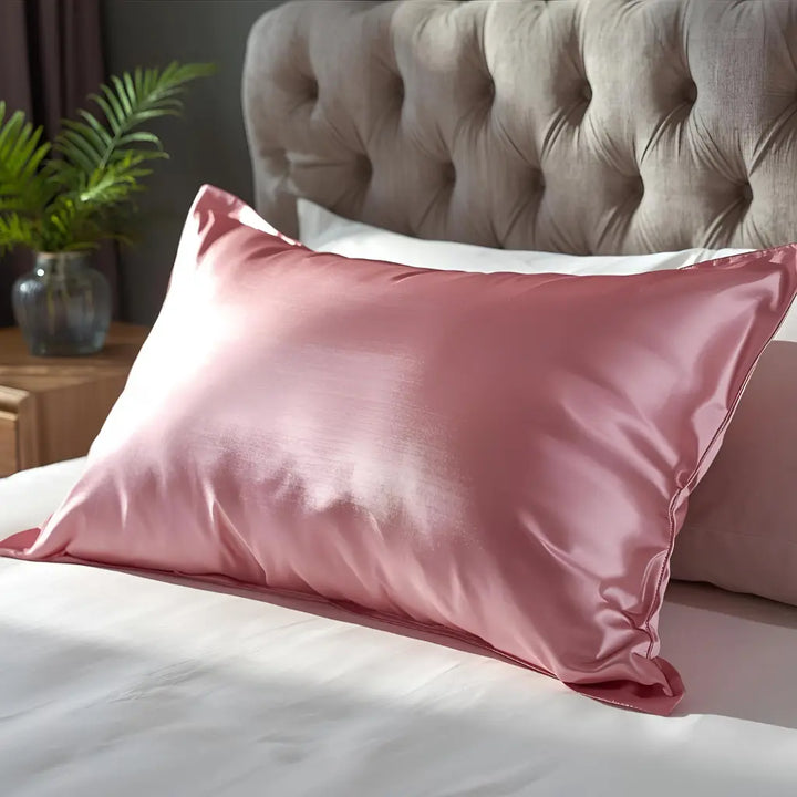 Taie d’oreiller en soie 30 momme - Rose