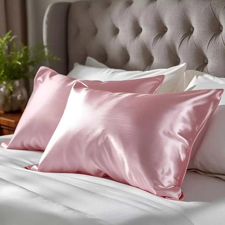 Taie d’oreiller en soie 30 momme - Rose