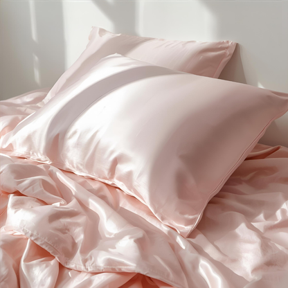 Taie d'oreiller en soie 22 Momme - Rose