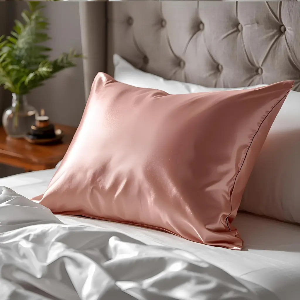 taie en soie 30 Momme rose 