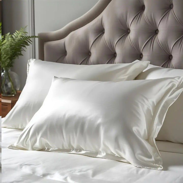 Taie d’oreiller en soie 30 Momme - Blanc