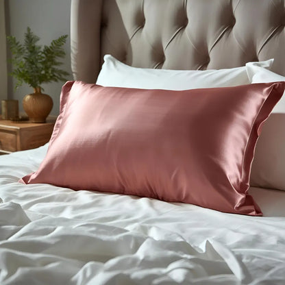 Taie d'oreiller en soie 30 Momme - Caméo Brown