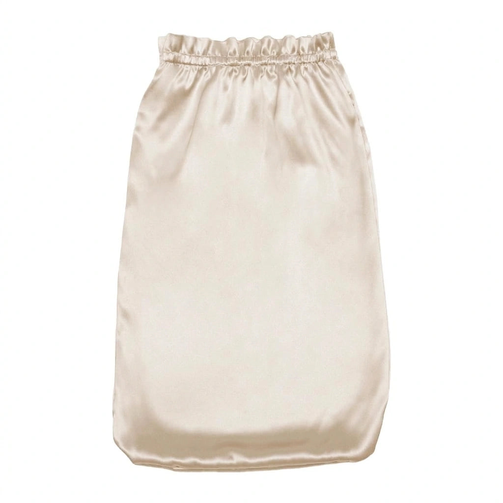 Bonnet de nuit en soie pour cheveux longs