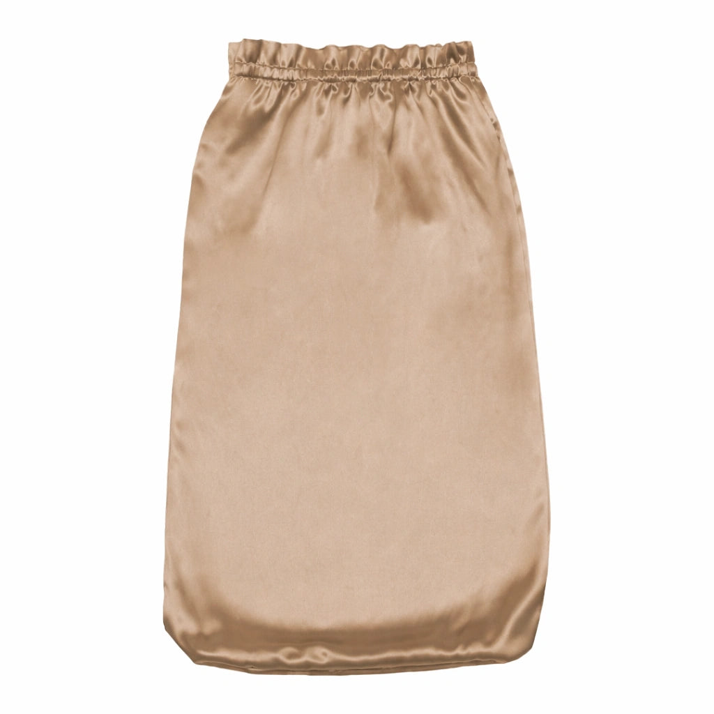 Bonnet de nuit en soie pour cheveux longs