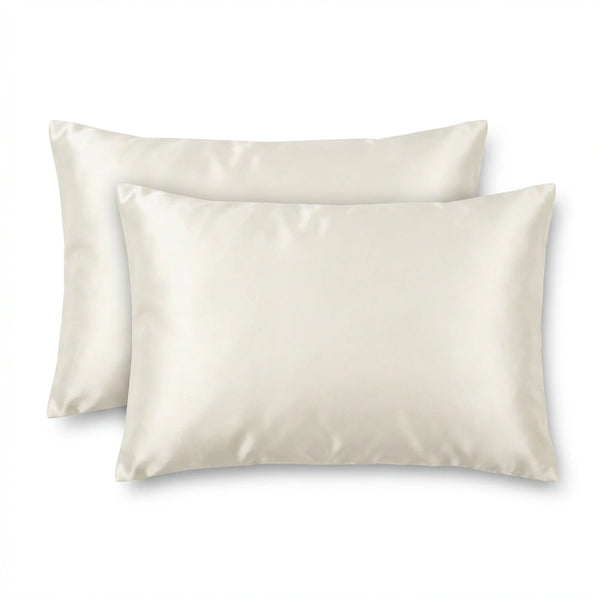 Taie d'oreiller en soie de mûrier 19 Momme — Ivoire