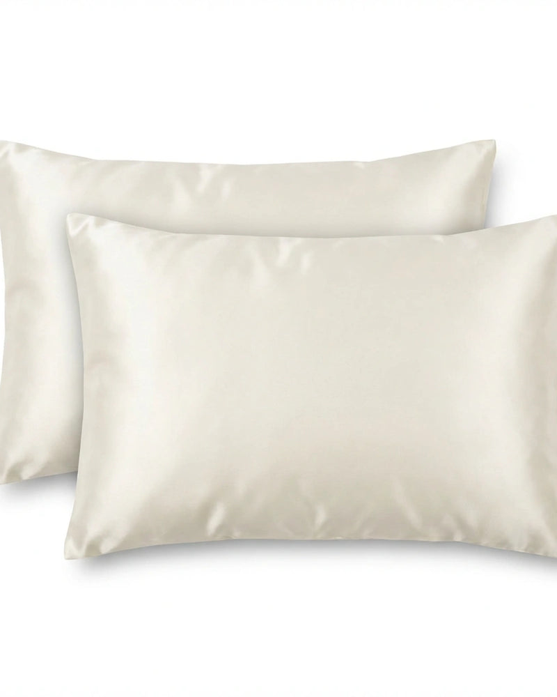 Taie d'oreiller en soie de mûrier 19 Momme — Ivoire