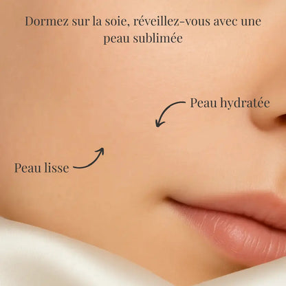 Taie d'oreiller en soie 22 Momme - Blanc