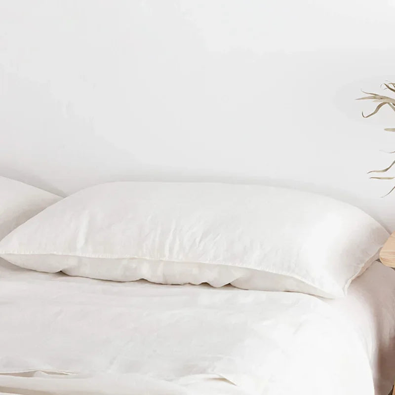 Taie d'oreiller en lin - Blanc Ma Taie d'Oreiller