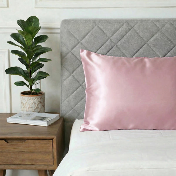 Taie d'oreiller en soie 22 Momme Rose - Grade 6A OEKO-TEX