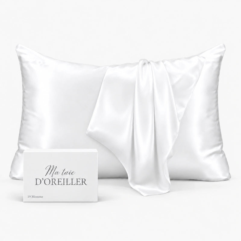 Taie d'oreiller en soie de mûrier 19 Momme