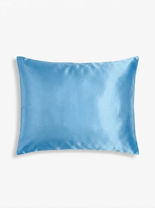 Taie d'oreiller en soie de mûrier 19 Momme Bleu Ciel