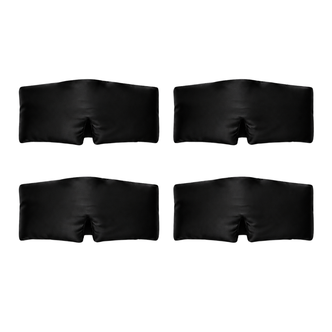 Pack 3+1 Masques de nuit en soie — 4 masques bandeau 22 Momme