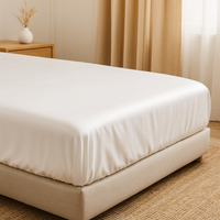 Drap-housse en soie de mûrier naturelle 100%