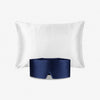 Taie Blanc & Masque Bleu Nuit