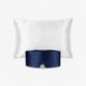 Taie Blanc & Masque Bleu Nuit