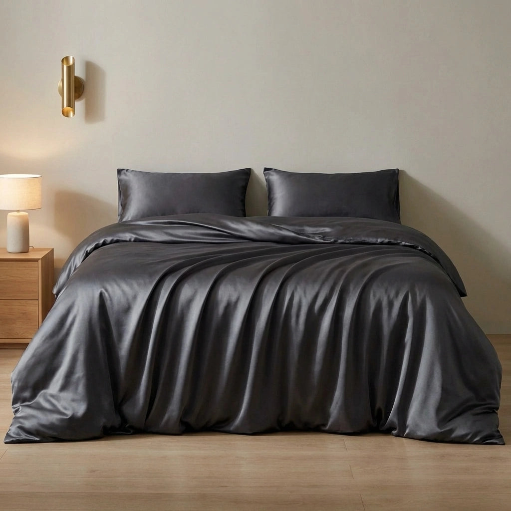 housse de couette gros anthracite 