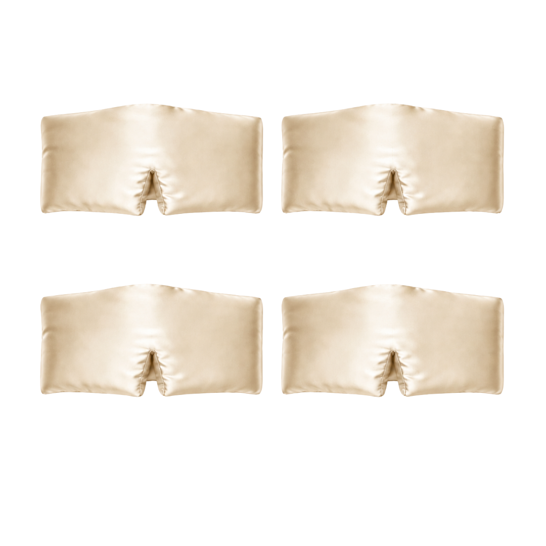 Pack 3+1 Masques de nuit en soie — 4 masques bandeau 22 Momme