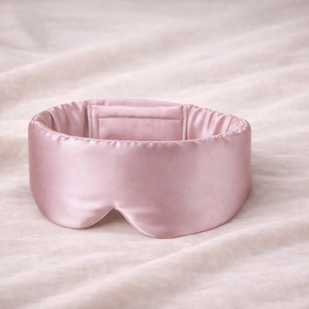 Masque de nuit bandeau en soie 100%