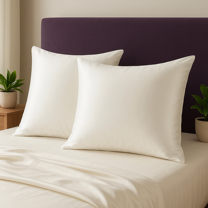 Taie d’oreiller en soie 25 Momme – 100 % soie de mûrier – Confort haut de gamme