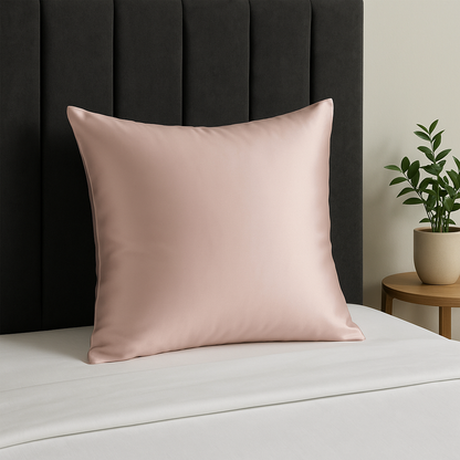 taie d'oreiller en satin de soie rose taille 66X66 3 achetées 1 OFFERTE