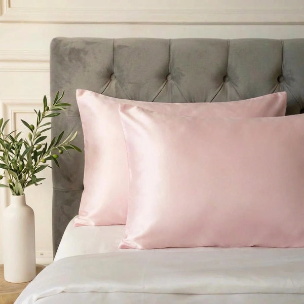 Taie d'oreiller en soie 25 Momme Rose - Grade 6A OEKO-TEX