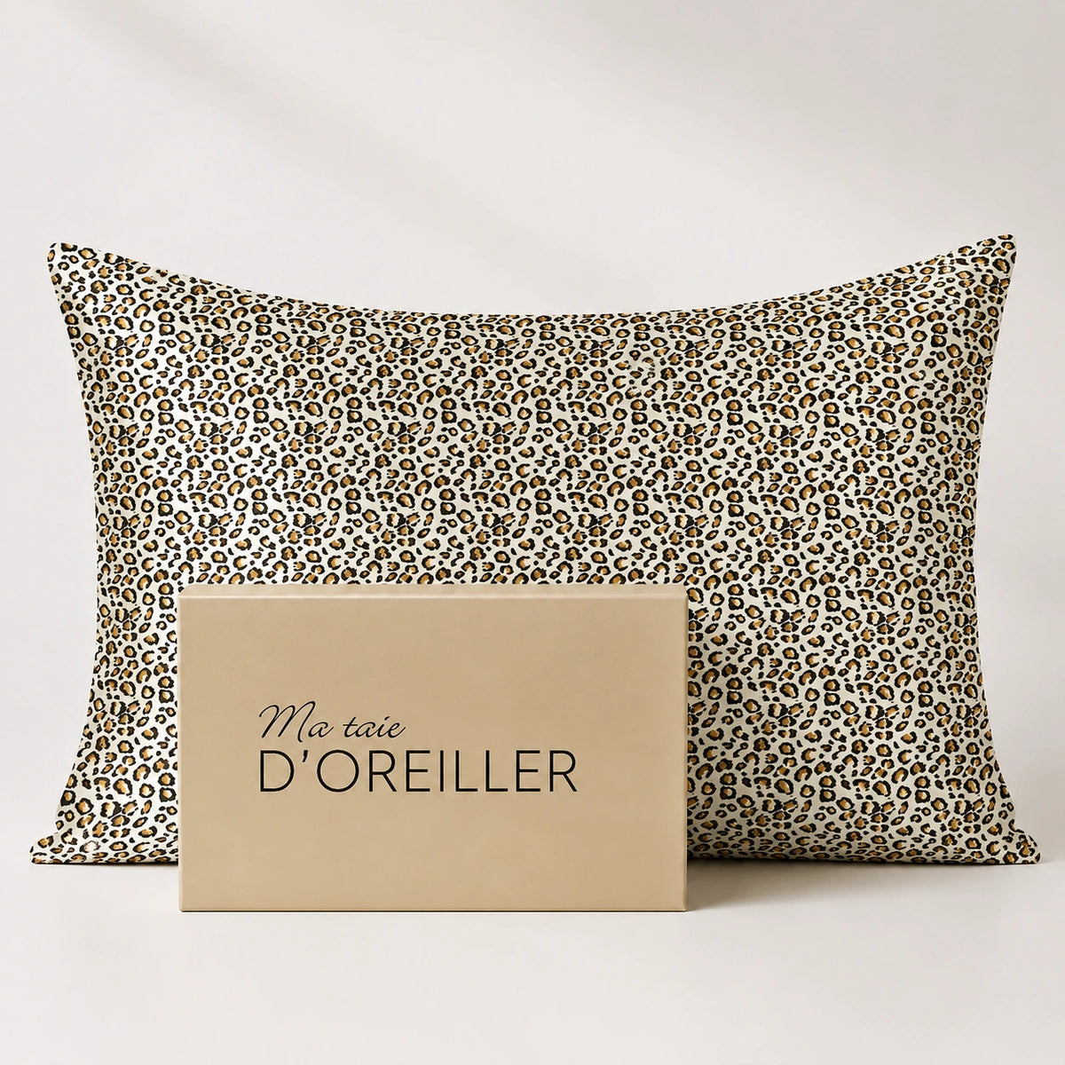Taie d'oreiller en soie de mûrier - Léopard | 100% Soie Naturelle