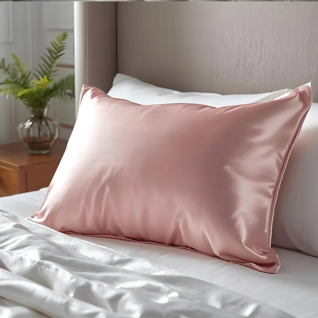 taie en soie rose 22 Momme 