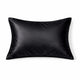Taie d'oreiller en soie 25 Momme Noir - 50x70 - 100% Soie de murier