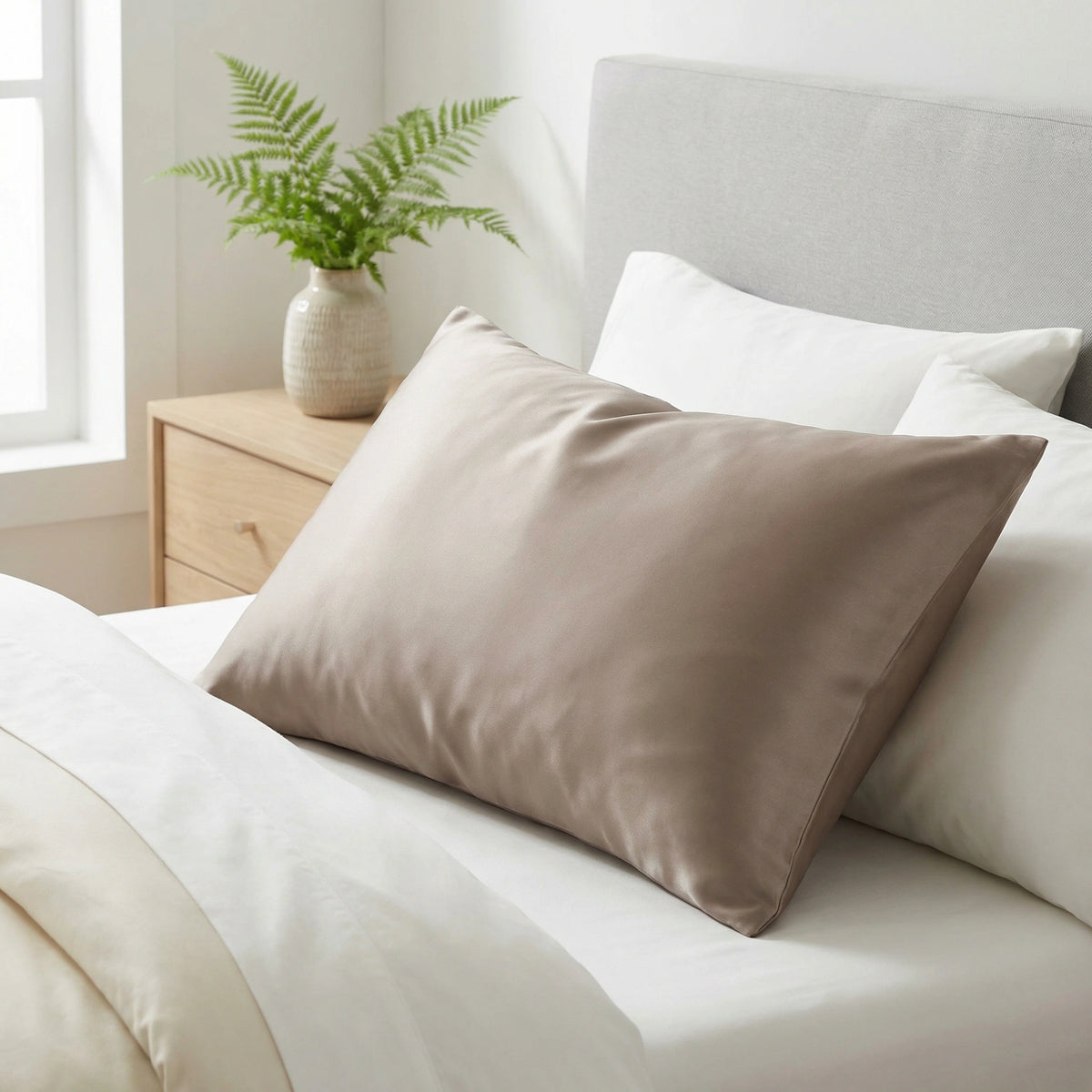 Taie d'oreiller en soie de mûrier 19 Momme